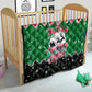 Sudan Christmas Quilt Red Green Black Xmas Santa Sleigh and Map - African Pride