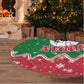 Sudan Christmas Tree Skirt Red Green Black Xmas Santa Sleigh and Map - African Pride