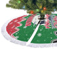 Sudan Christmas Tree Skirt Red Green Black Xmas Santa Sleigh and Map - African Pride