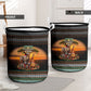 African Safari Animals Christmas Laundry Basket Savannah Wildlife Festive Holiday Tribal Pattern