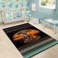 African Safari Animals Christmas Area Rug Savannah Wildlife Festive Holiday Tribal Pattern