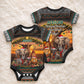 African Safari Animals Christmas Baby Onesie Savannah Wildlife Festive Holiday Tribal Pattern