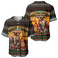 African Safari Animals Christmas Baseball Jersey Savannah Wildlife Festive Holiday Tribal Pattern