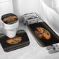 African Safari Animals Christmas Bathroom Set Savannah Wildlife Festive Holiday Tribal Pattern