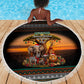 African Safari Animals Christmas Beach Blanket Savannah Wildlife Festive Holiday Tribal Pattern