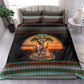African Safari Animals Christmas Bedding Set Savannah Wildlife Festive Holiday Tribal Pattern