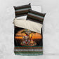 African Safari Animals Christmas Bedding Set Savannah Wildlife Festive Holiday Tribal Pattern