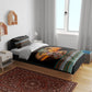 African Safari Animals Christmas Bedding Set Savannah Wildlife Festive Holiday Tribal Pattern