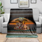 African Safari Animals Christmas Blanket Savannah Wildlife Festive Holiday Tribal Pattern