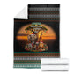 African Safari Animals Christmas Blanket Savannah Wildlife Festive Holiday Tribal Pattern
