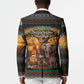 African Safari Animals Christmas Blazer Savannah Wildlife Festive Holiday Tribal Pattern