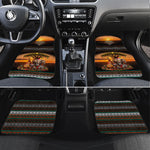 African Safari Animals Christmas Car Mats Savannah Wildlife Festive Holiday Tribal Pattern