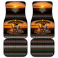African Safari Animals Christmas Car Mats Savannah Wildlife Festive Holiday Tribal Pattern