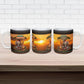 African Safari Animals Christmas Ceramic Mug Savannah Wildlife Festive Holiday Tribal Pattern