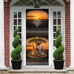 African Safari Animals Christmas Door Cover Savannah Wildlife Festive Holiday Tribal Pattern
