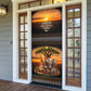 African Safari Animals Christmas Door Cover Savannah Wildlife Festive Holiday Tribal Pattern