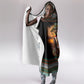 African Safari Animals Christmas Hooded Blanket Savannah Wildlife Festive Holiday Tribal Pattern