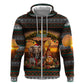 African Safari Animals Christmas Hoodie Savannah Wildlife Festive Holiday Tribal Pattern