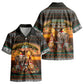 African Safari Animals Christmas Kid Hawaiian Shirt Savannah Wildlife Festive Holiday Tribal Pattern