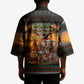 African Safari Animals Christmas Kimono Savannah Wildlife Festive Holiday Tribal Pattern
