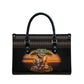African Safari Animals Christmas Leather Bag Savannah Wildlife Festive Holiday Tribal Pattern