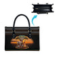 African Safari Animals Christmas Leather Bag Savannah Wildlife Festive Holiday Tribal Pattern