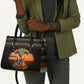 African Safari Animals Christmas Leather Bag Savannah Wildlife Festive Holiday Tribal Pattern