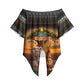 African Safari Animals Christmas Off Shoulder Wrap Waist Top Savannah Wildlife Festive Holiday Tribal Pattern