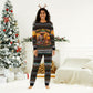 African Safari Animals Christmas Pajama Set Savannah Wildlife Festive Holiday Tribal Pattern