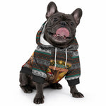 African Safari Animals Christmas Pet Hoodie Savannah Wildlife Festive Holiday Tribal Pattern