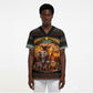 African Safari Animals Christmas Scrub Top Savannah Wildlife Festive Holiday Tribal Pattern