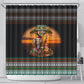 African Safari Animals Christmas Shower Curtain Savannah Wildlife Festive Holiday Tribal Pattern