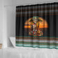 African Safari Animals Christmas Shower Curtain Savannah Wildlife Festive Holiday Tribal Pattern