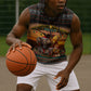 African Safari Animals Christmas Sleeveless Hoodie Savannah Wildlife Festive Holiday Tribal Pattern
