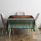 African Safari Animals Christmas Tablecloth Savannah Wildlife Festive Holiday Tribal Pattern