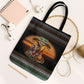 African Safari Animals Christmas Tote Bag Savannah Wildlife Festive Holiday Tribal Pattern