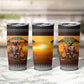 African Safari Animals Christmas Tumbler Cup Savannah Wildlife Festive Holiday Tribal Pattern