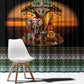 African Safari Animals Christmas Window Curtain Savannah Wildlife Festive Holiday Tribal Pattern