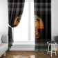 African Safari Animals Christmas Window Curtain Savannah Wildlife Festive Holiday Tribal Pattern