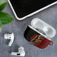 African Safari Animals Christmas Sleigh AirPods Case Festive Wildlife Tribal Pattern Santa Sleigh