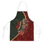 African Safari Animals Christmas Sleigh Apron Festive Wildlife Tribal Pattern Santa Sleigh