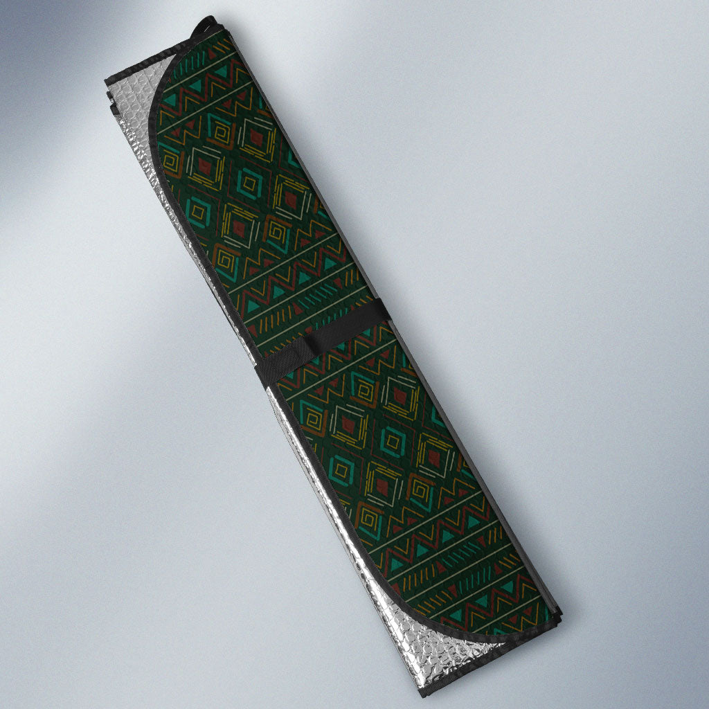 African Safari Animals Christmas Sleigh Auto Sun Shade Festive Wildlife Tribal Pattern Santa Sleigh