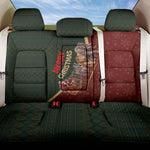 African Safari Animals Christmas Sleigh Back Car Seat Cover Festive Wildlife Tribal Pattern Santa Sleigh