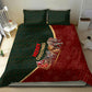 African Safari Animals Christmas Sleigh Bedding Set Festive Wildlife Tribal Pattern Santa Sleigh