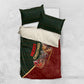 African Safari Animals Christmas Sleigh Bedding Set Festive Wildlife Tribal Pattern Santa Sleigh