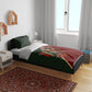 African Safari Animals Christmas Sleigh Bedding Set Festive Wildlife Tribal Pattern Santa Sleigh