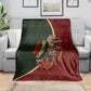 African Safari Animals Christmas Sleigh Blanket Festive Wildlife Tribal Pattern Santa Sleigh
