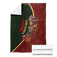 African Safari Animals Christmas Sleigh Blanket Festive Wildlife Tribal Pattern Santa Sleigh