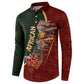 African Safari Animals Christmas Sleigh Button Sweatshirt Festive Wildlife Tribal Pattern Santa Sleigh