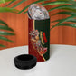 African Safari Animals Christmas Sleigh 4 in 1 Can Cooler Tumbler Festive Wildlife Tribal Pattern Santa Sleigh